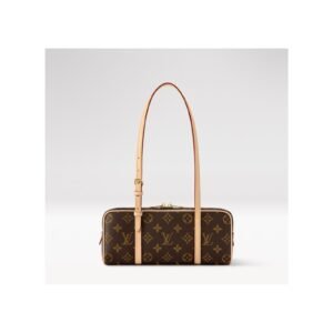 Alternative view of Brown Monogram Cylinder Duffle Bag - Luxe Compact Travel Bag