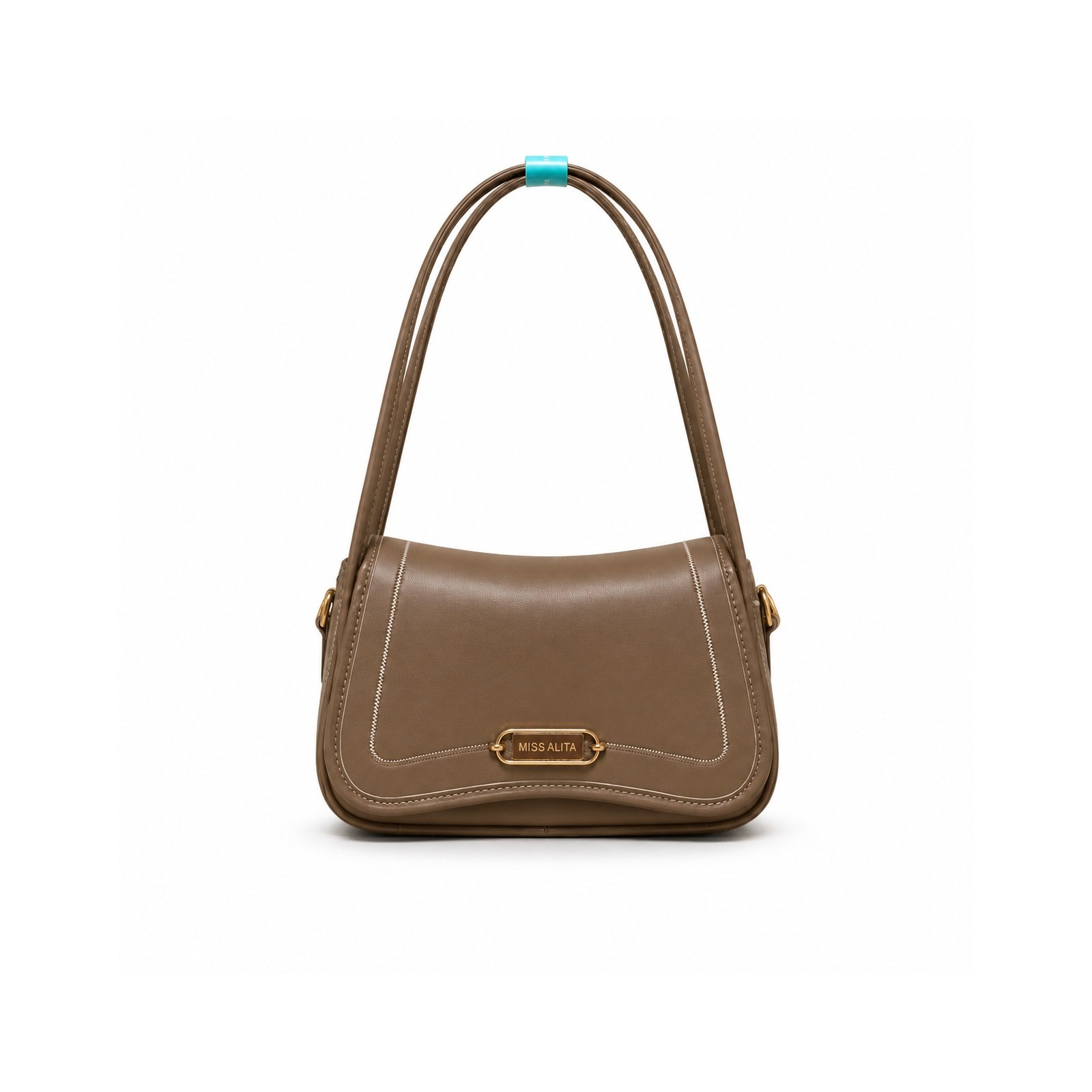Pink Zip Shoulder Bag - Soft Feminine Everyday Handbag