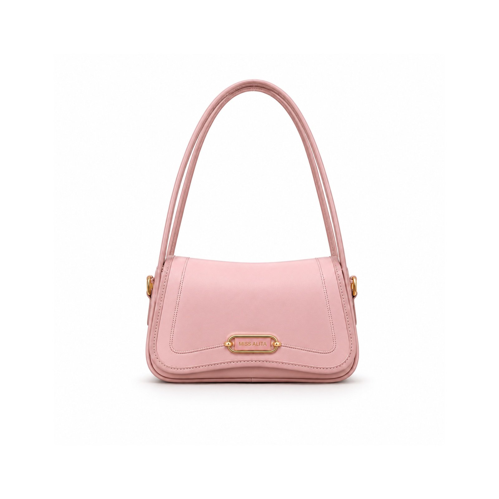 Taupe Zip Shoulder Bag - Neutral Everyday Handbag