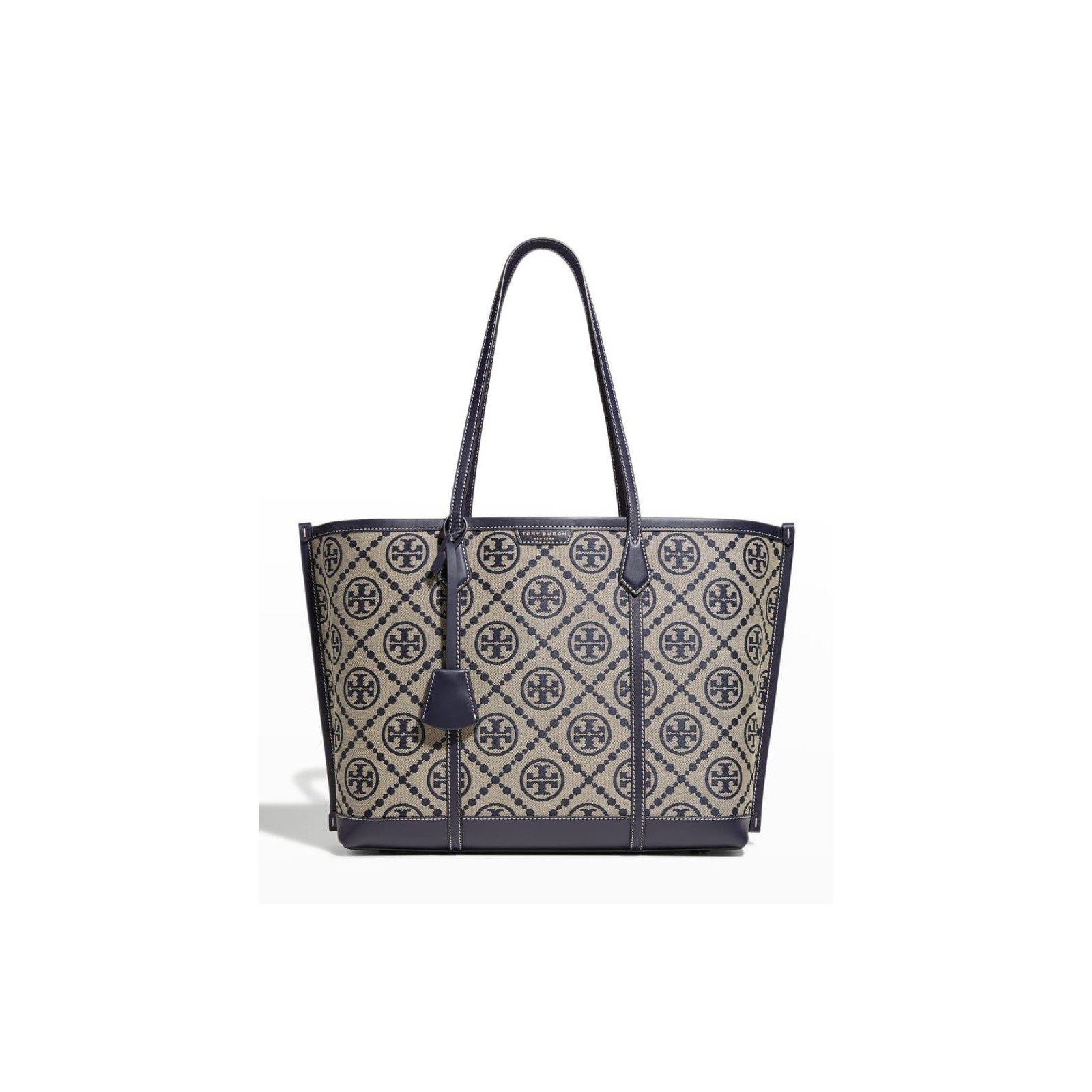 Navy Monogram Tote Bag - Everyday Chic Carryall