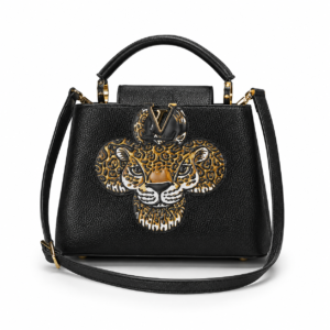 Tiger Top Handle Statement Bag