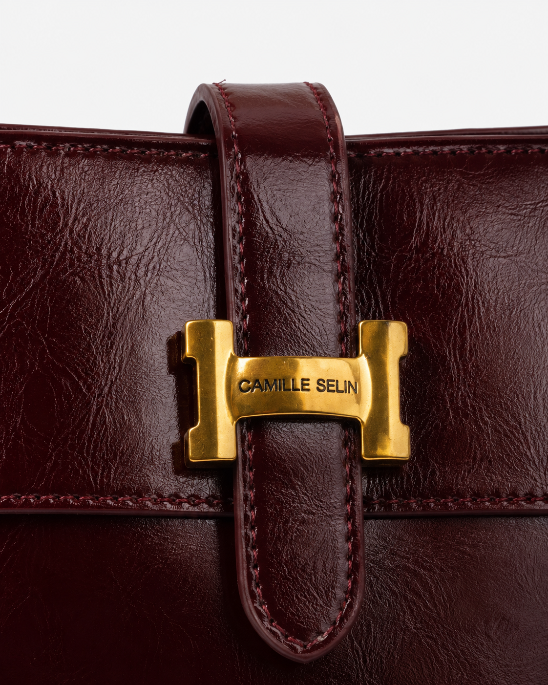 Camille Selin Equestrian Bar East-West Shoulder Bag - Image 11
