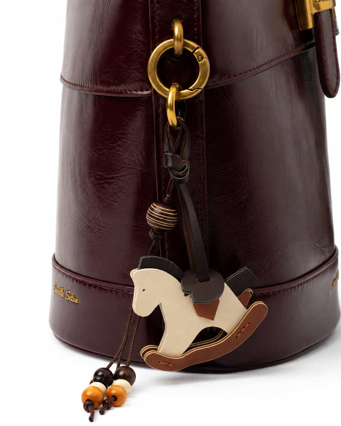 Camille Selin Equestrian Bar East-West Shoulder Bag - Image 10