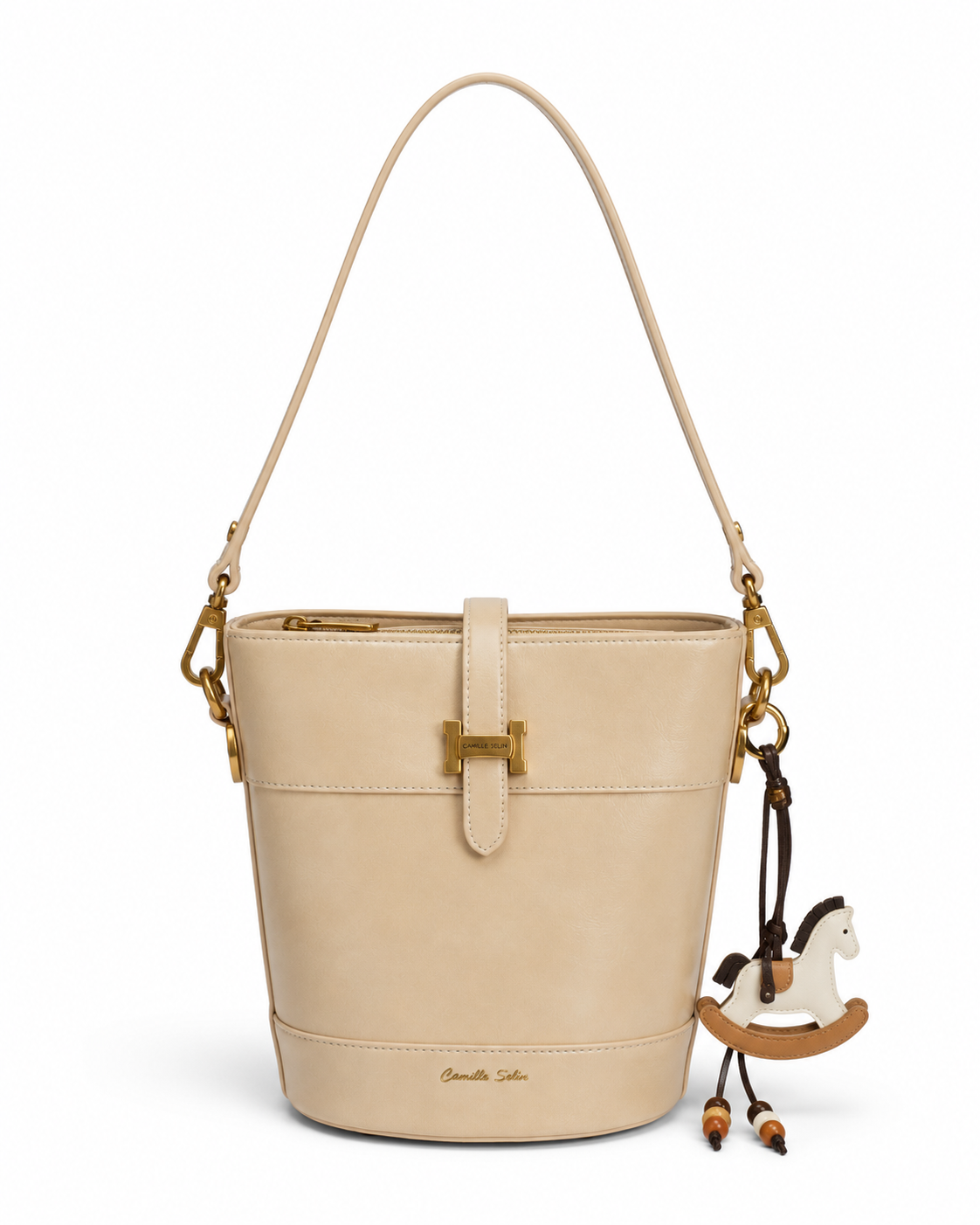 Camille Selin Equestrian Bar East-West Shoulder Bag - Image 12
